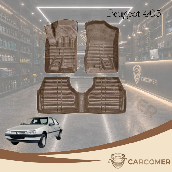 کفپوش سه بعدی اکونومی ( نمد دار) پژو 405 بابل کارپت (اصلی) صدری