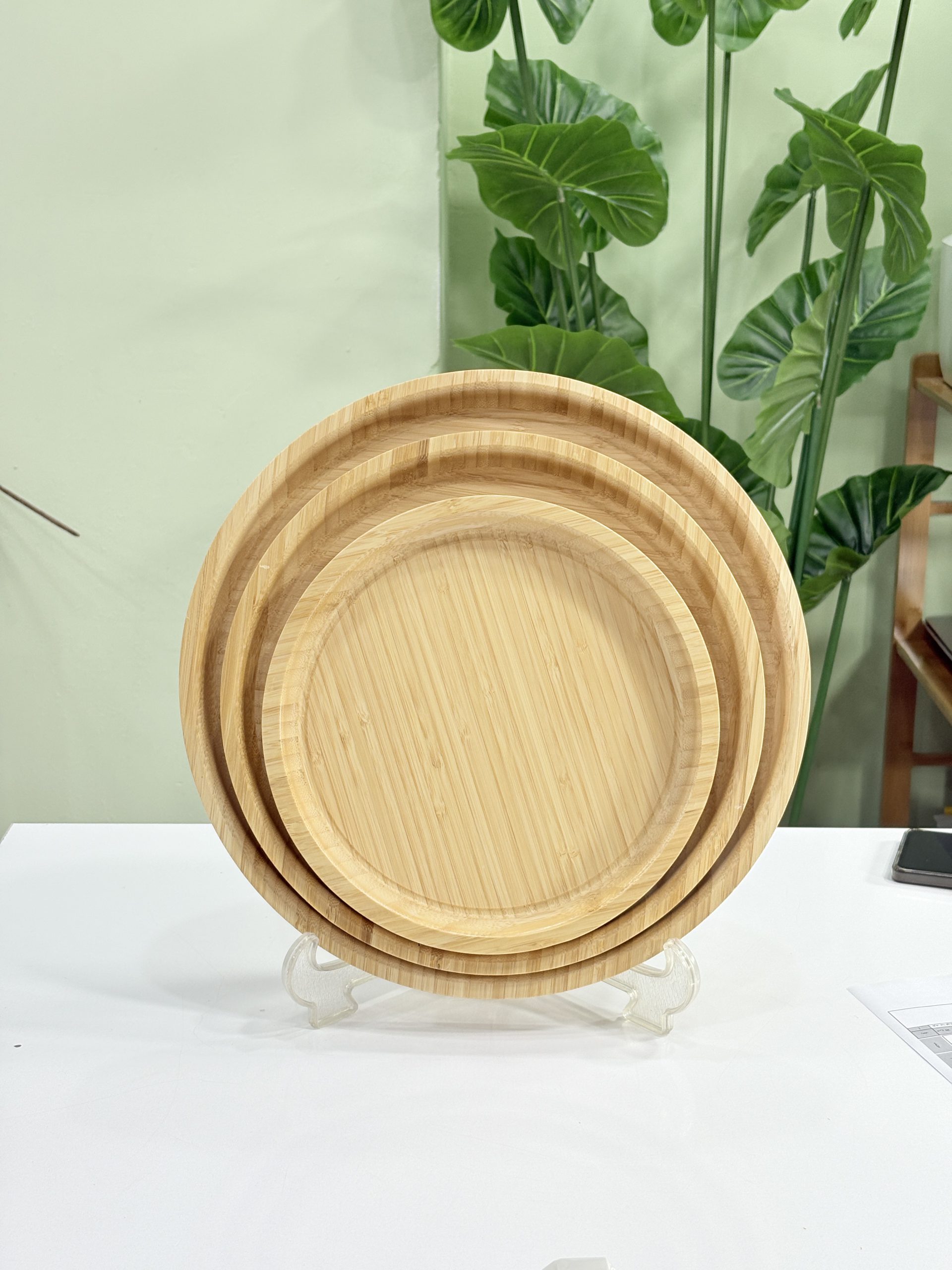 سینی گرد بامبو وارداتی (آب گریز)