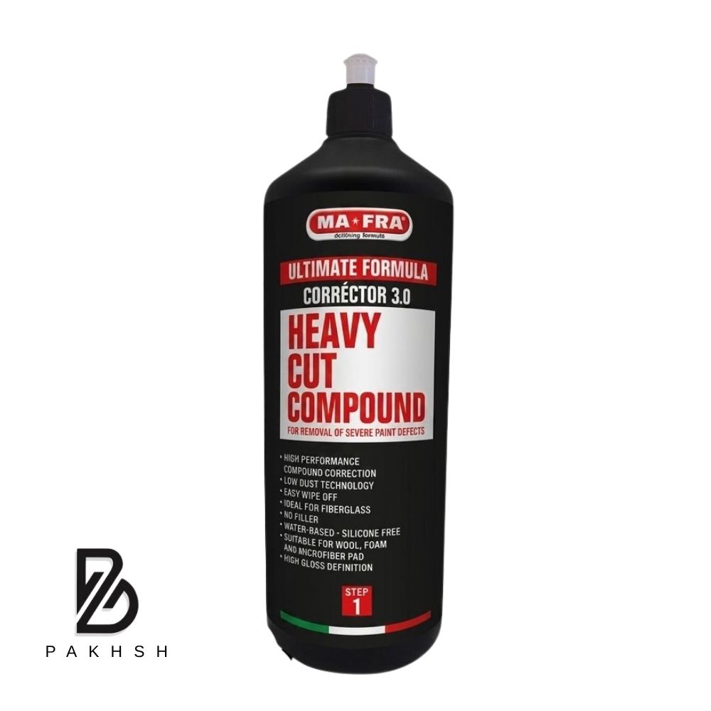 پولیش زبر نسل جدید کورکتور MAFRA Corrector 3.0 1000ML | قدرت کاتینگ بالا برای حذف خط و خش