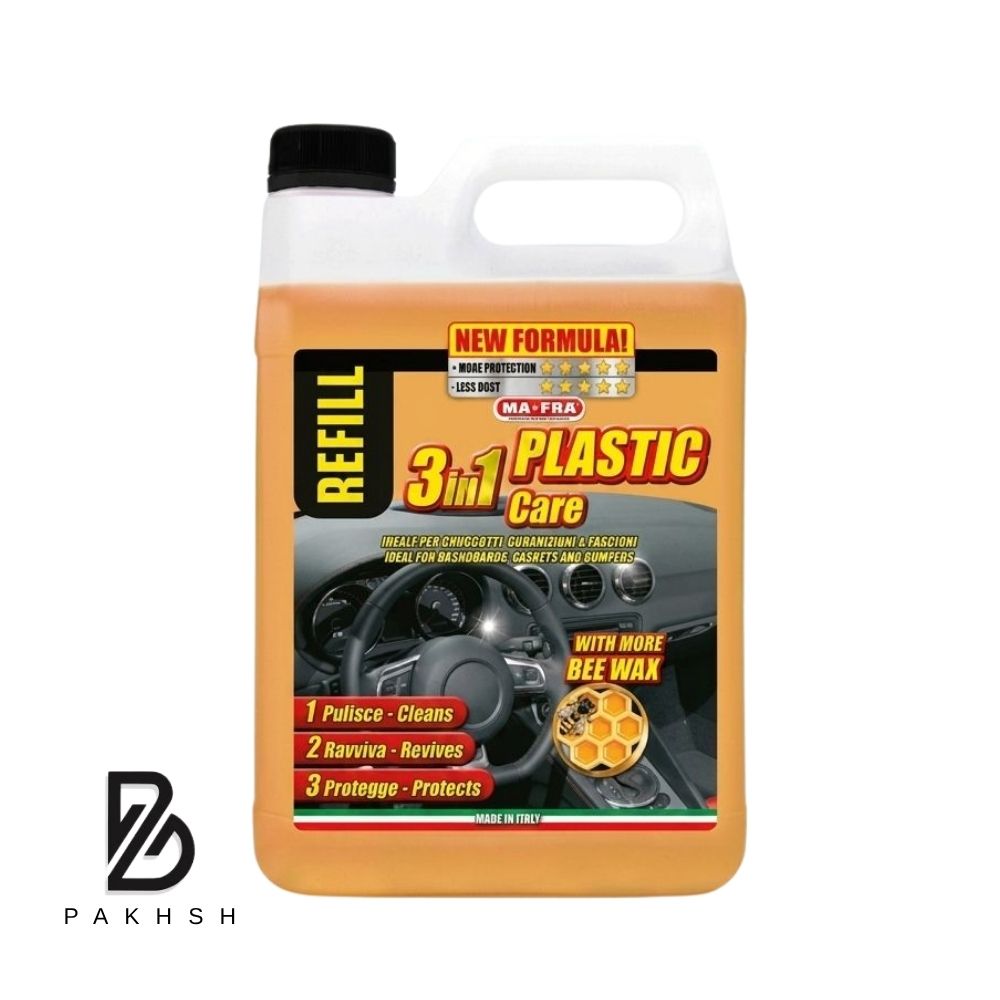 واکس داشبورد و محافظ پلاستیک مفرا Mafra 3in1 Plastic حجم 4.5 لیتر