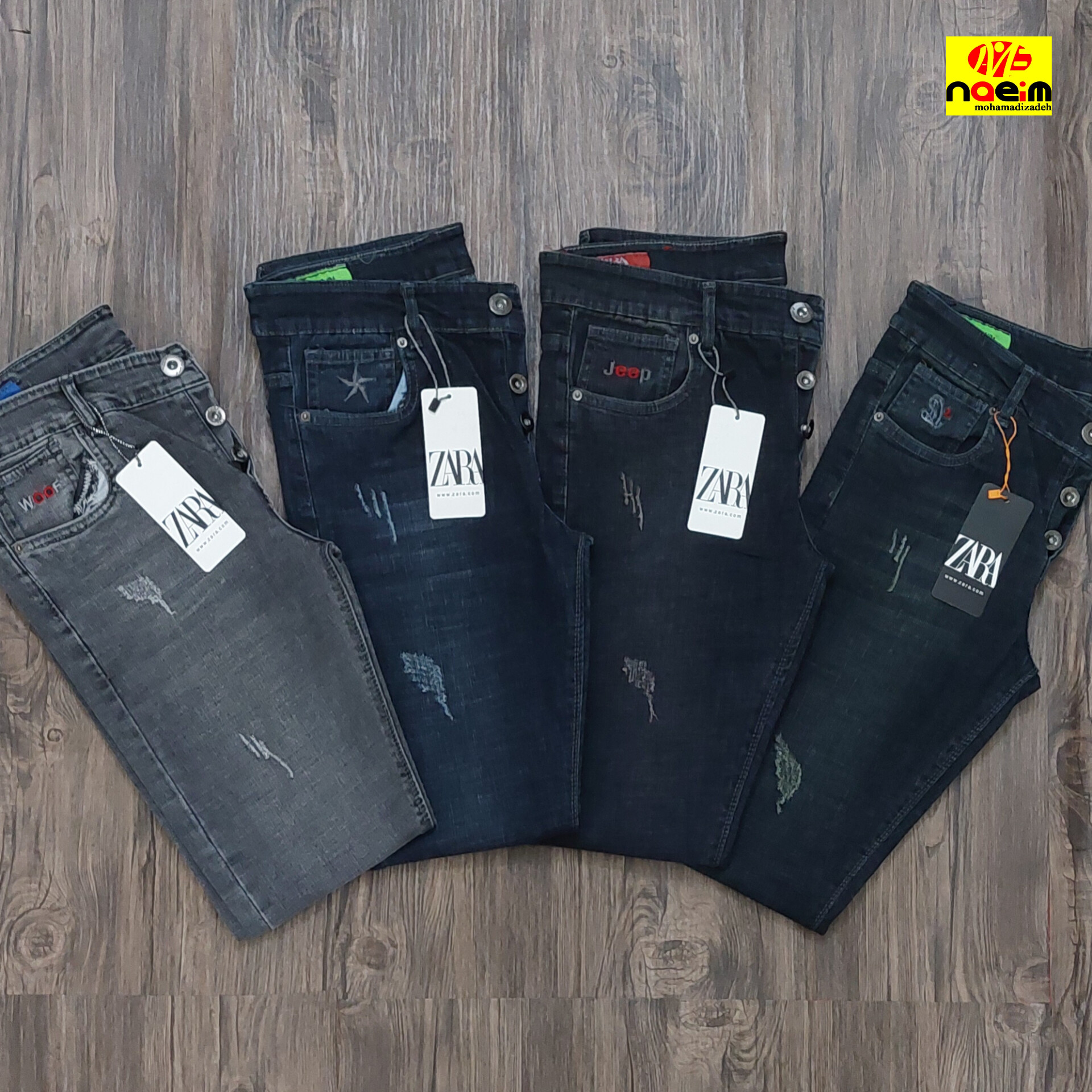 شلوار لی مردانه zara اسکینی سایز 42-50