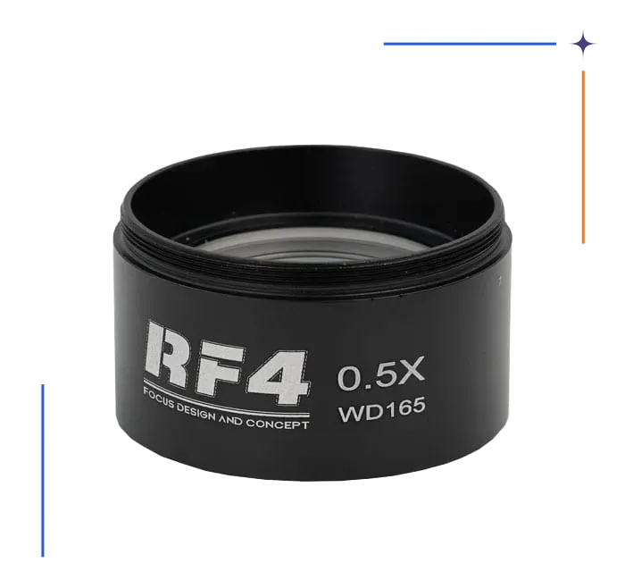 لنز واید لوپ RF4 WD165 0.5Xجدید