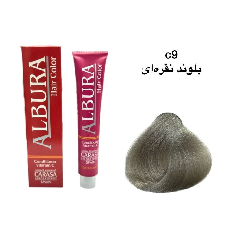 رنگ موی آلبورا شماره C9-10.1 بلوند نقره ای