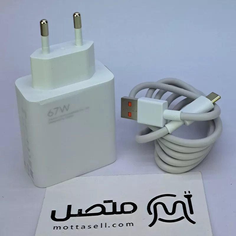 شارژر اصلی سرکارتنی Xiaomi Redmi Note 11 Pro 67W به همراه کابل 6A و جعبه