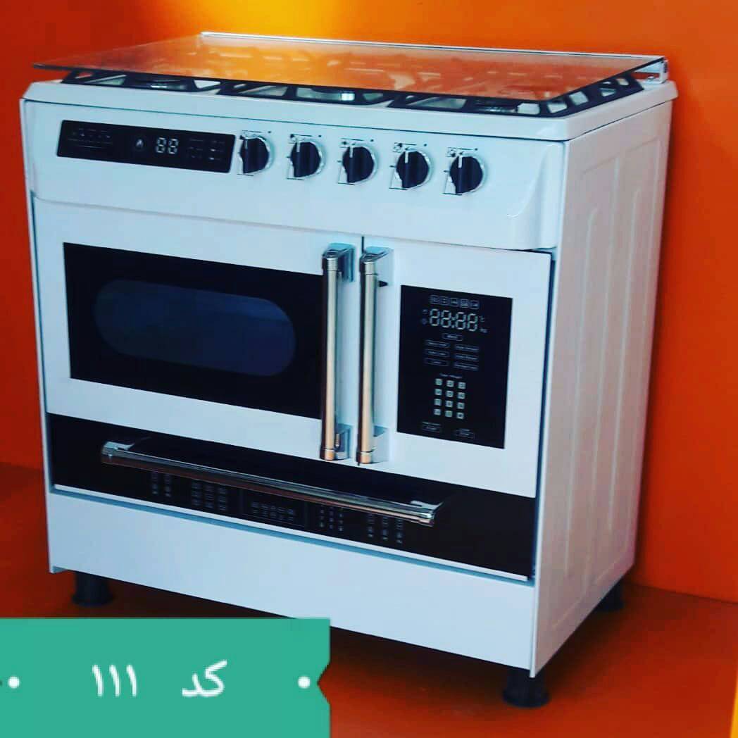 اجاق گاز 5 شعله صفحه لعاب کد 111