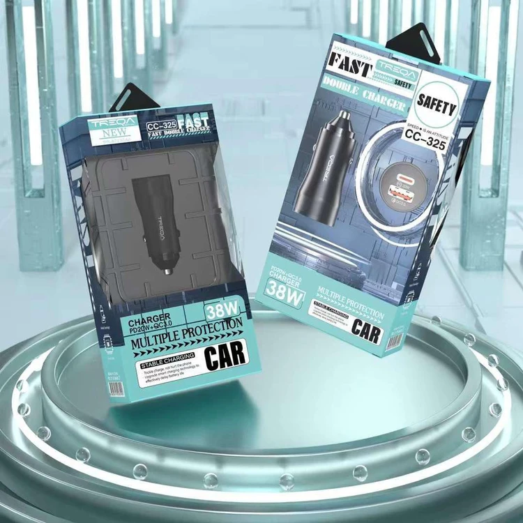 شارژر فندکی Treqa CC-325 توان 38 وات با PD 20W