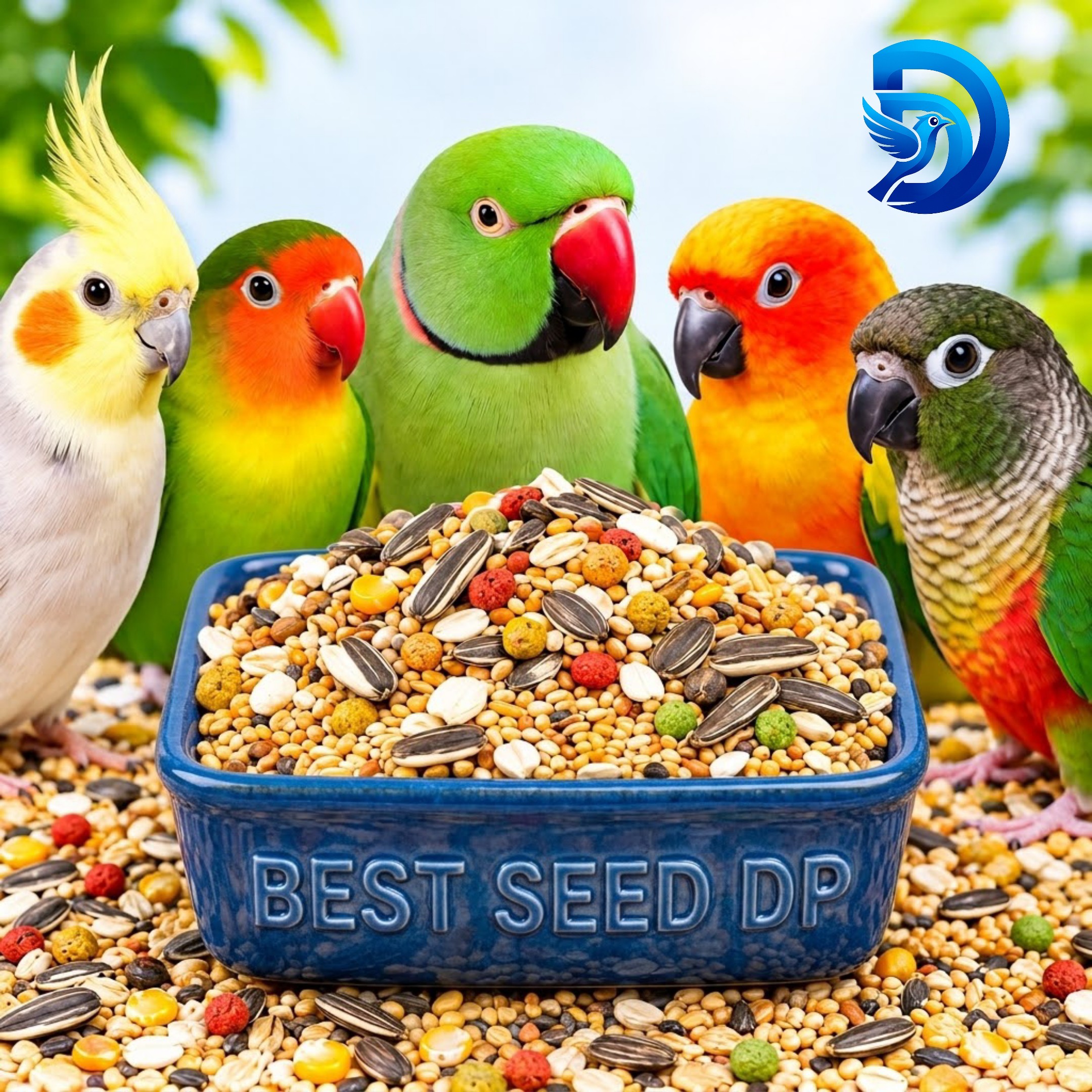 غذای عروس هلندی،کوتوله،مرغ عشق و طوطی ها هفت تخم -یک کیلویی