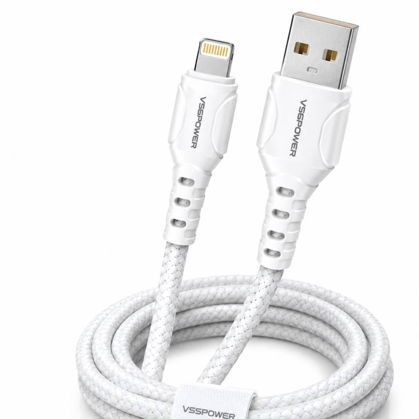 کابل شارژ و انتقال داده لایتنینگ VDENMENY مدل D06L با جریان 2.4 آمپرجدید
