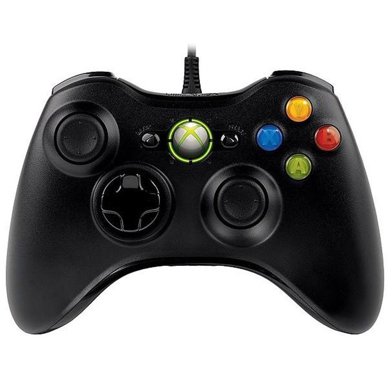 دسته بازی تک شوک دار برای PC طرح XBox 360 رابط کابل USB
