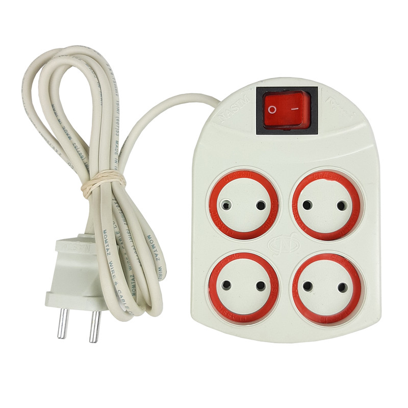 چند راهی برق نسیم مدل 4 خانه کد MAB-2.5Mجدید