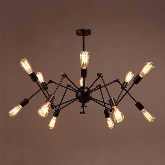 لوستر 12 شعله رایکا مدل عنکبوتی ROST1277-12