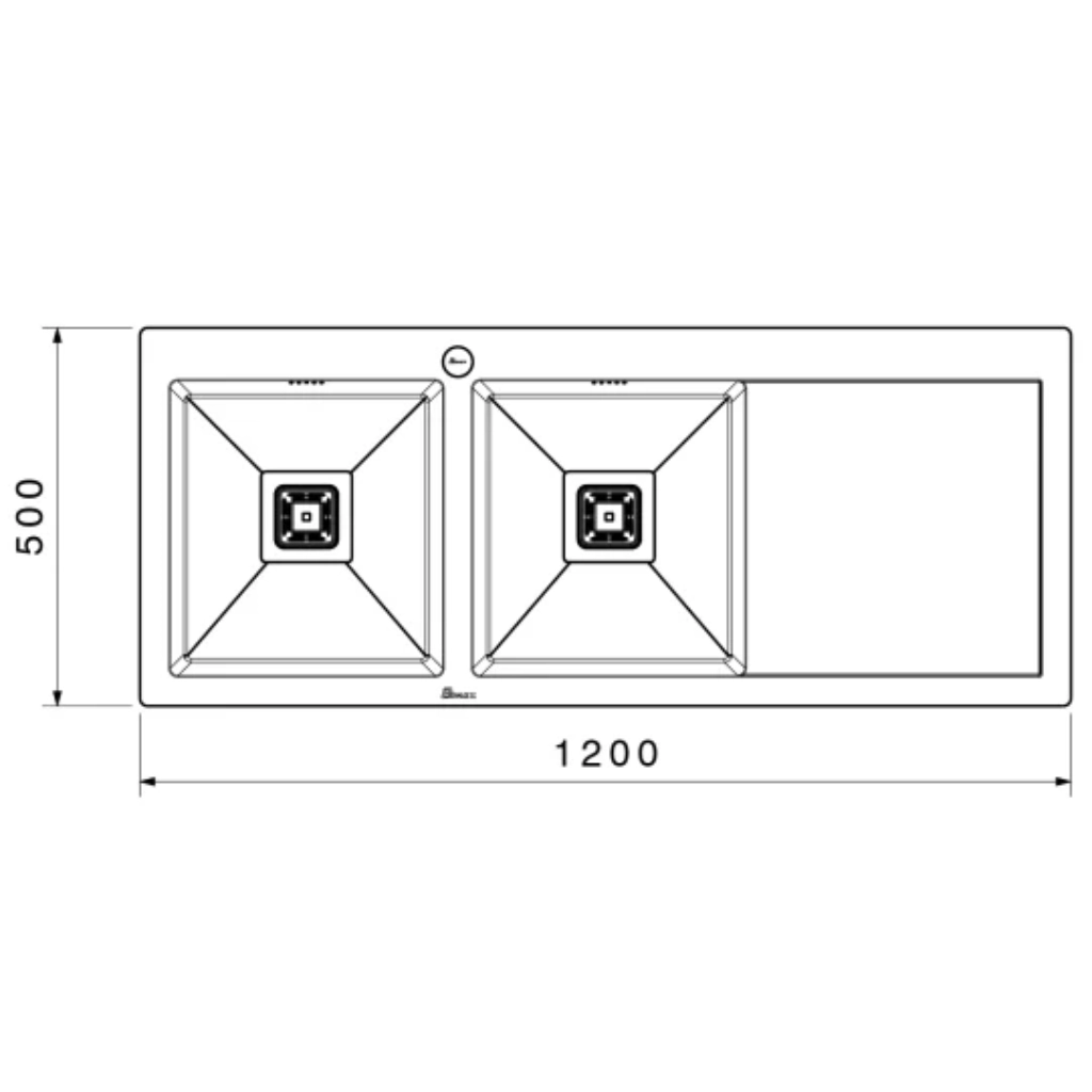 سینک ظرفشویی بیمکث مدل BS-723 توکار