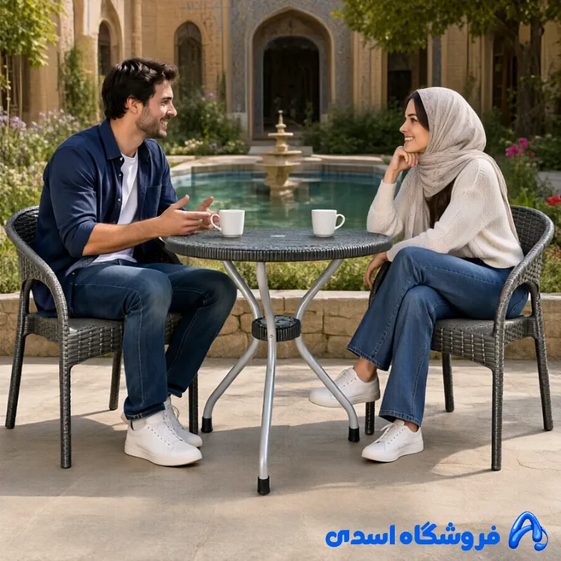 ست میز و صندلی 2 نفره مدل ایرانمهرجدید