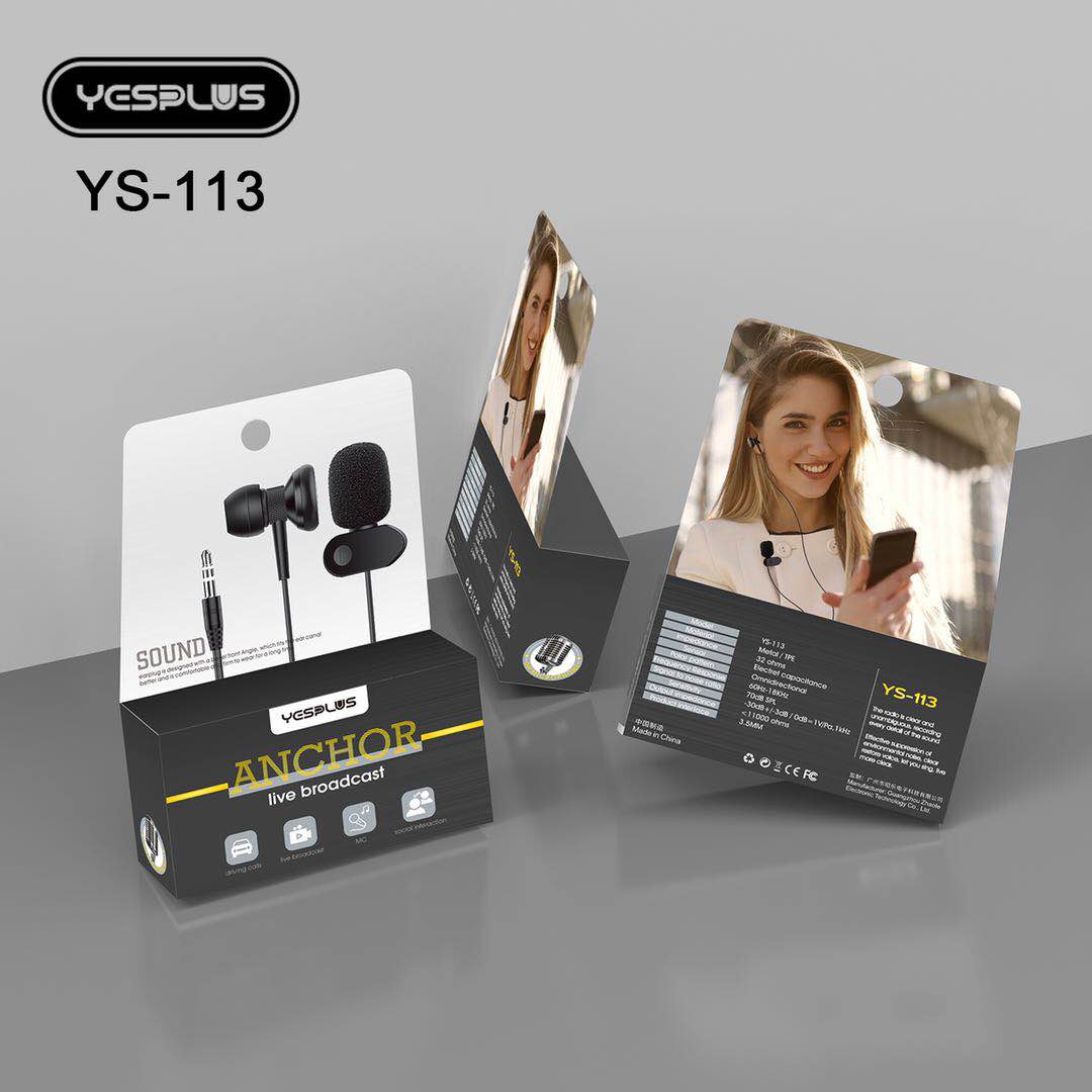 هندزفری سیمی یس پلاس | خرید عمده هندزفری Yesplus YS-113