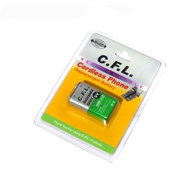 باتری شارژی کتابی 9 ولت 250 میلی آمپر C.F.L