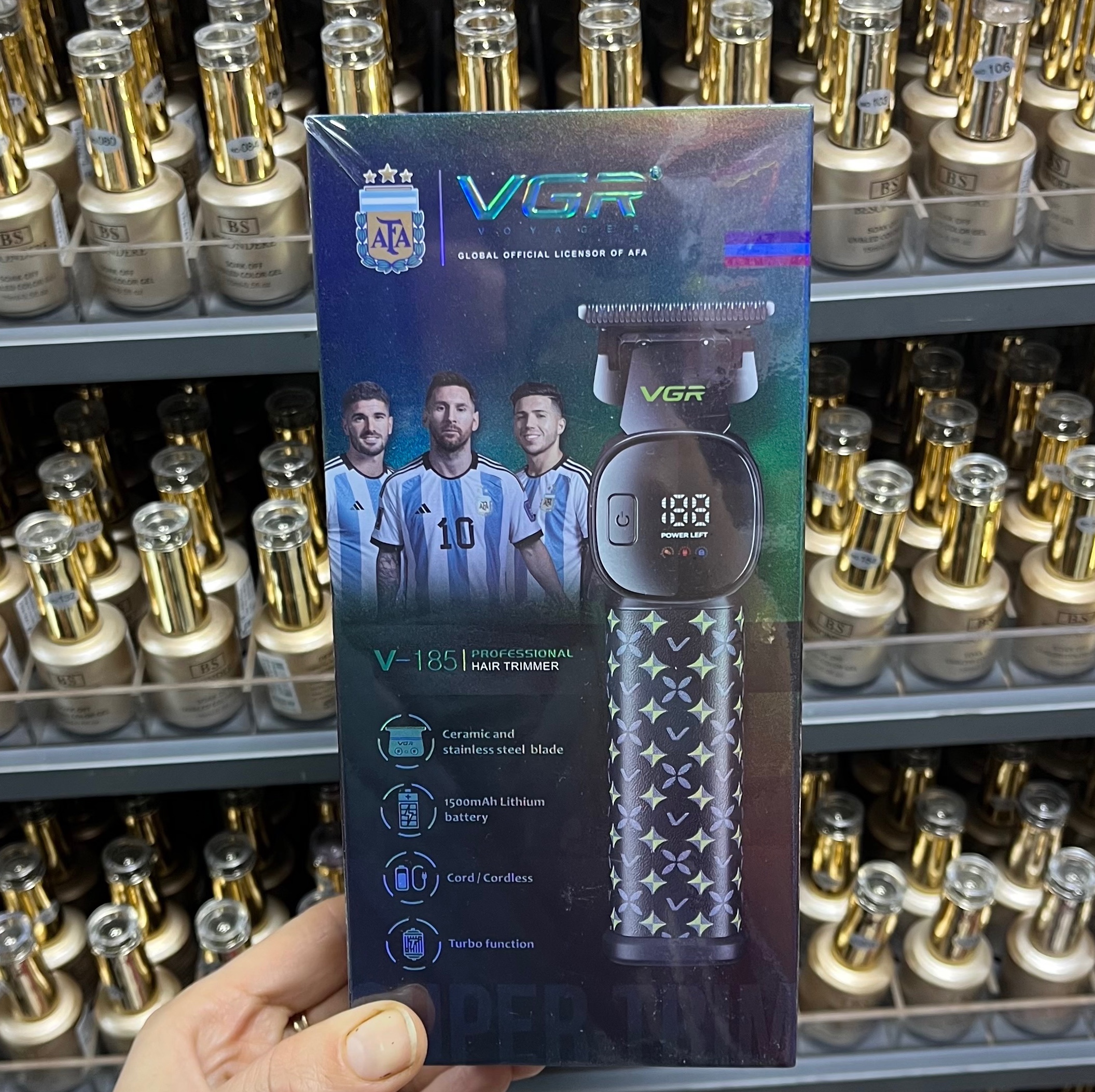 ماشین اصلاح موی سر و صورت شارژی وی جی ار مدل V-185جدید