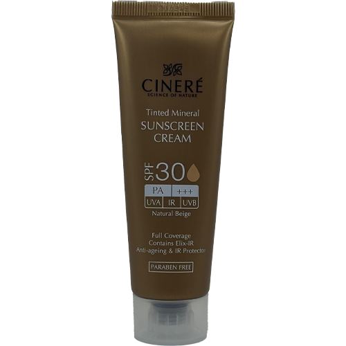 کرم ضد آفتاب سینره SPF30 بژ طبیعی – پوشش یکدست، محافظت روزانه