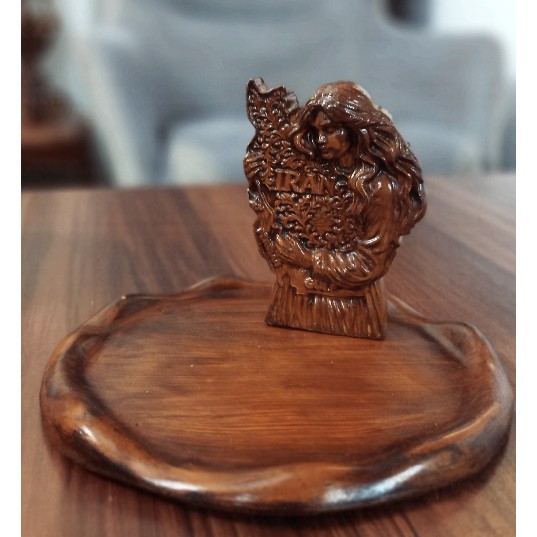 سینی و مجسمه طرح چوبجدید