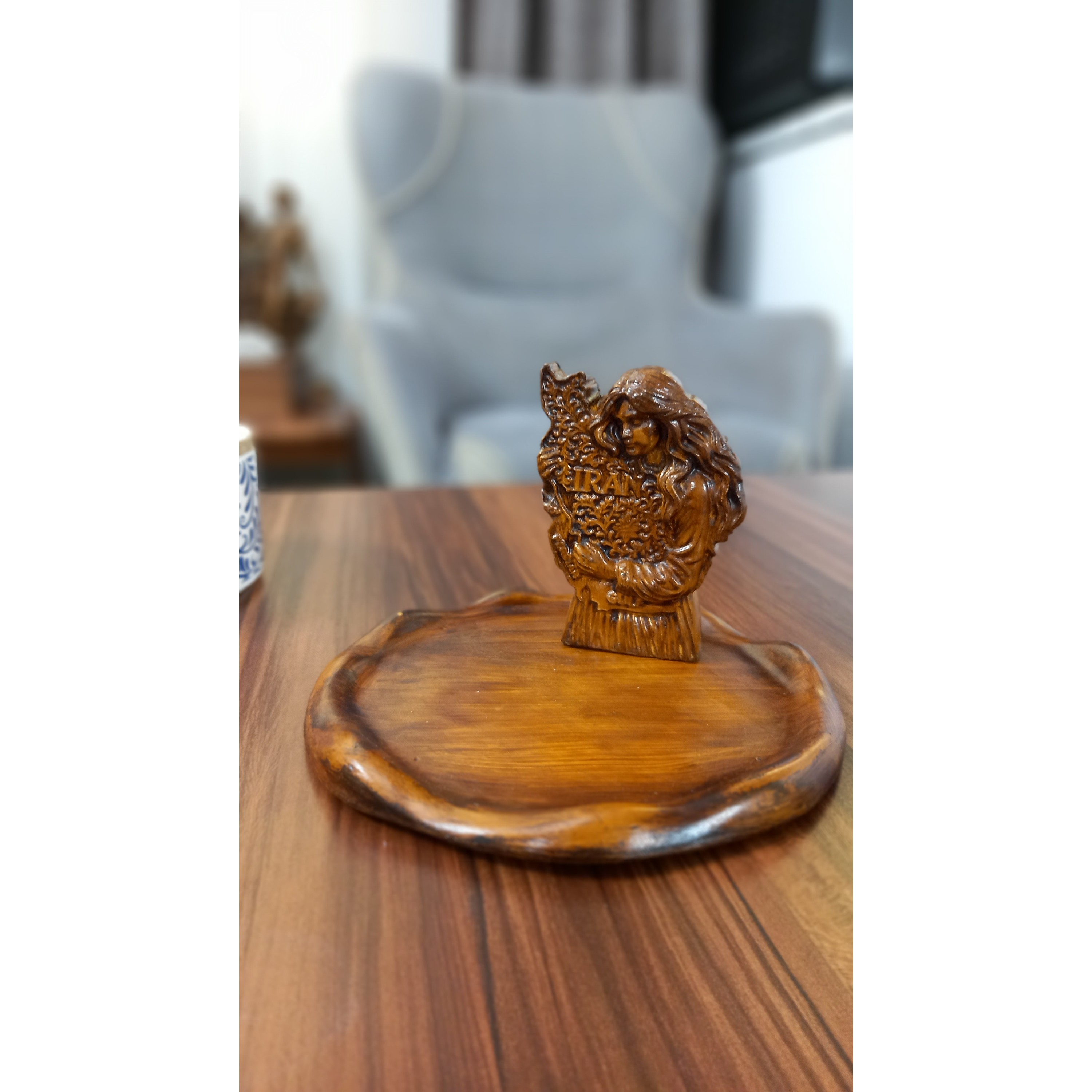 سینی و مجسمه طرح چوبجدید
