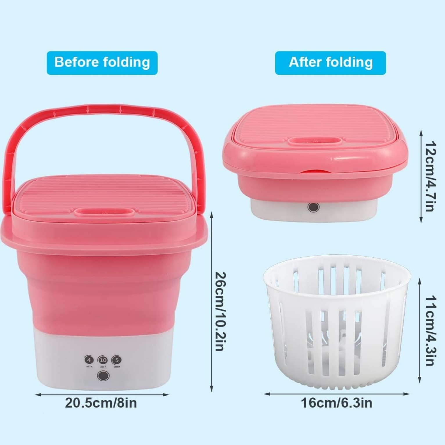 فروش ویژه مینی لباس شویی/ مینی واش قابل حمل فولدینگ folding washing machine قیمت عالی ،ارسال فوری،تک به قیمت عمده