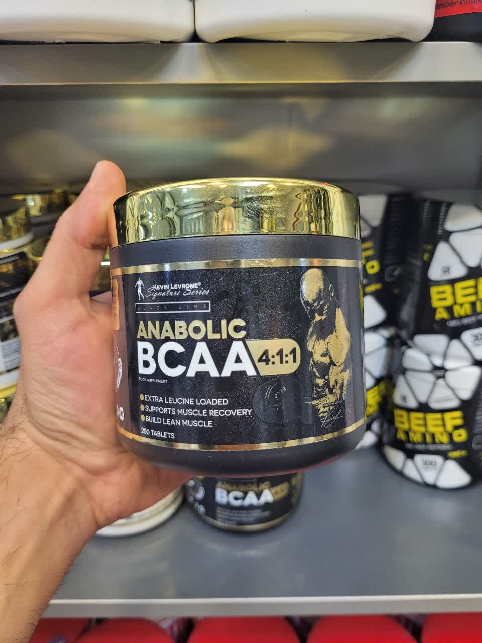 بی سی ای ای آنابولیک کوین لورون 4:1:1، 200 عددی اصل | Kevin Levrone Anabolic BCAA 4:1:1 200 Tablets