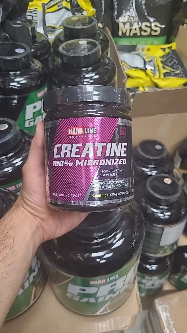 کراتین هاردلاین 100% میکرونایز 300 گرم اصل | Hardline 100% Micronized Creatine 300g