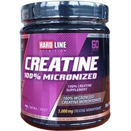 کراتین هاردلاین 100% میکرونایز 300 گرم اصل | Hardline 100% Micronized Creatine 300g