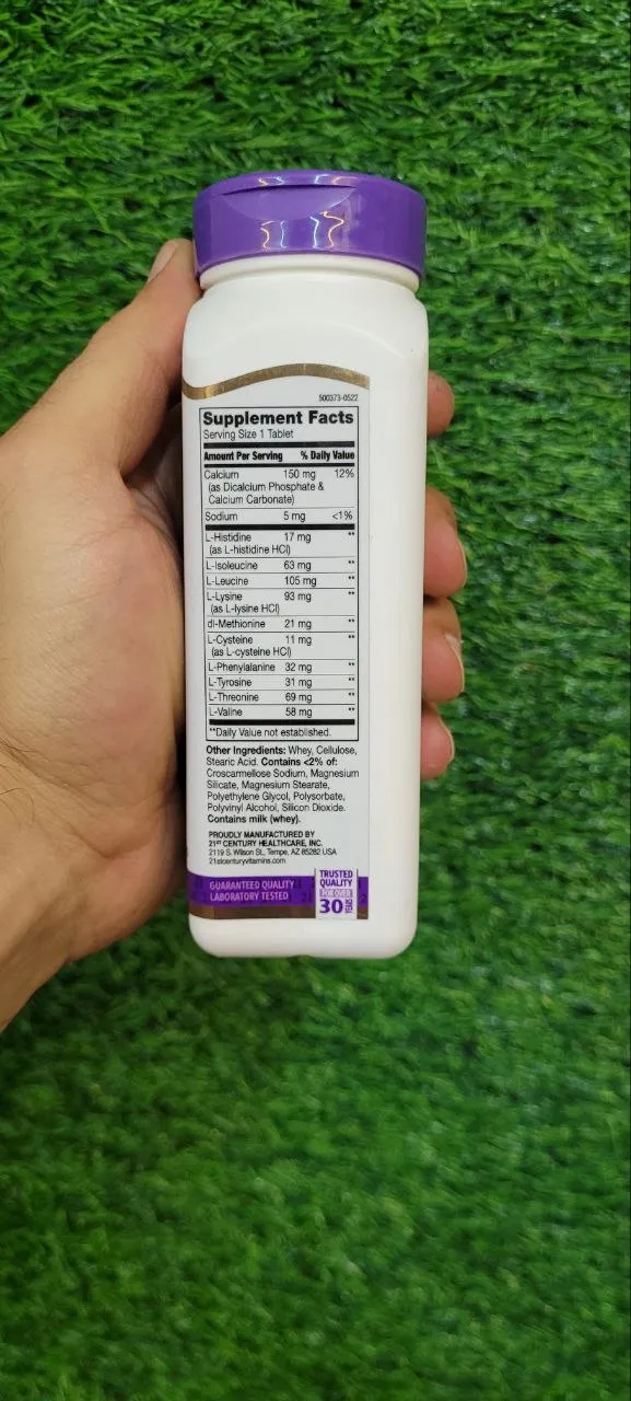 قرص آمینو اسید روزانه 21 سنتری 120 عددی اصل | 21st Century Daily Amino Acid 120 Tablets