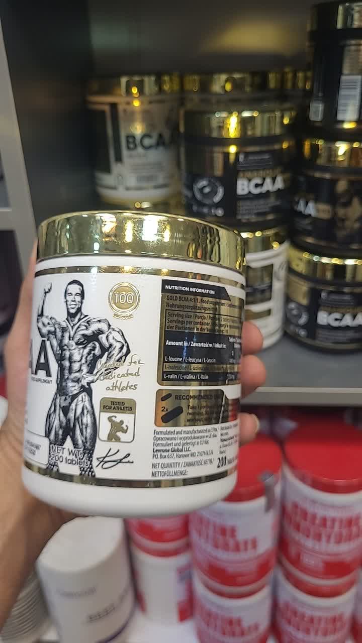 بی سی ای ای گلد کوین لورون 4:1:1، 200 عددی اصل | Kevin Levrone Gold BCAA 4:1:1 200 Tablets