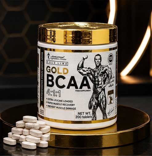 بی سی ای ای گلد کوین لورون 4:1:1، 200 عددی اصل | Kevin Levrone Gold BCAA 4:1:1 200 Tablets