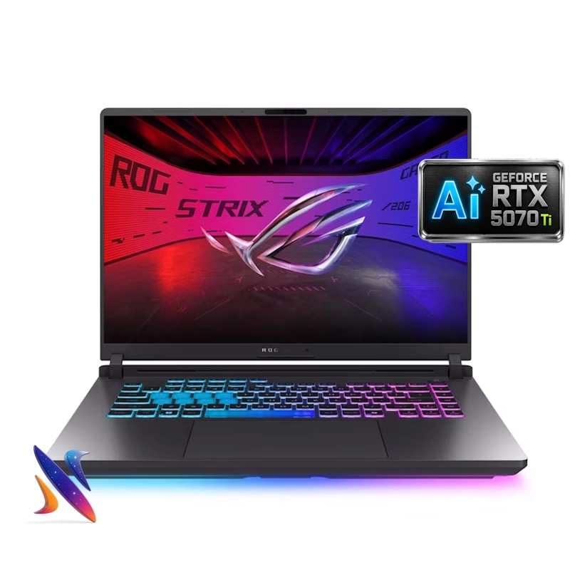 لپ تاپ 16 اینچی گیمینگ ایسوس Asus ROG Strix G615LR Core ULTRA 7-255HX 16GB 512GB 12G-RTX5070Ti Nvidia Graphics 165Hz VOLجدید