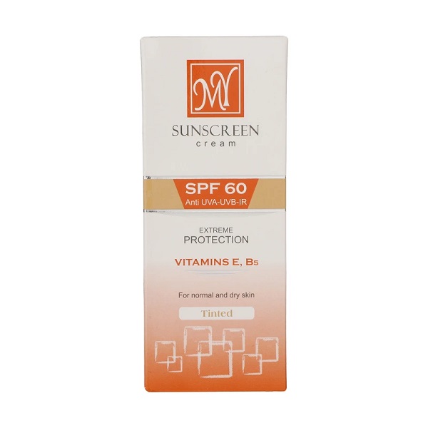 کرم ضد آفتاب کرم پودری رنگی مای با SPF60 برای پوست خشک و نرمال حجم 50 میلی لیتر