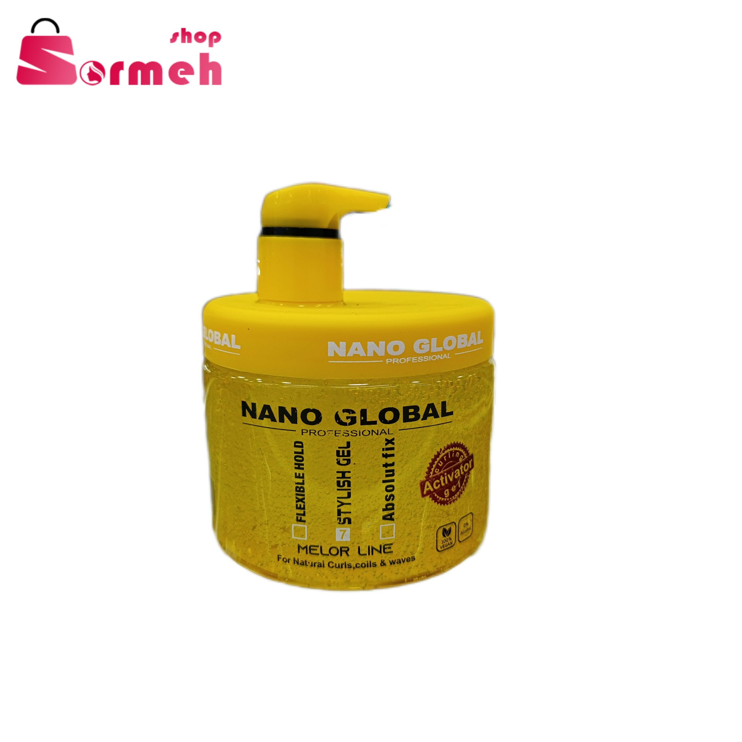 ژل اکتیویتور مو فر نانوگلوبال حجم 500 میل