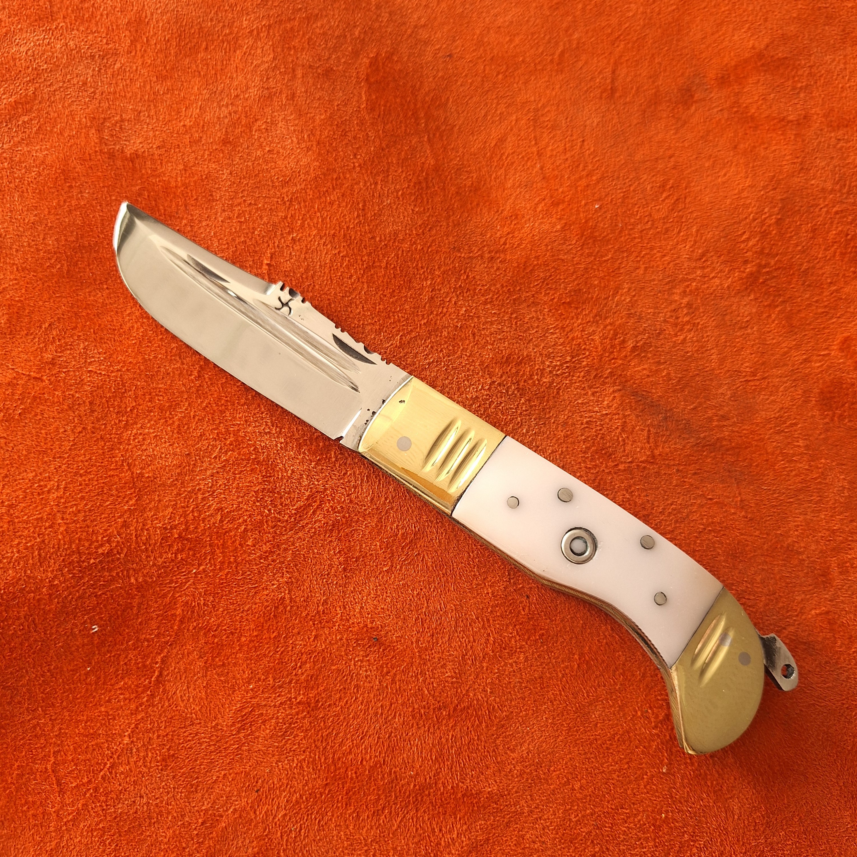 چاقو زنجان چاقو جیبی هفت دنده تیغه فولاد فنر استاد معرفت چاقوی زنجان چاقو زنجانجدید