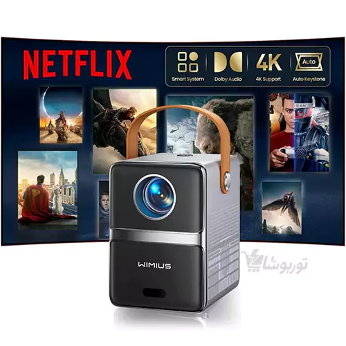 مینی ویدئو پروژکتور ویمیوس P61 PRO با کیفیت Full HDجدید