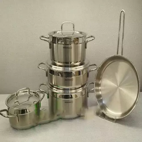 سرویس قابلمه 9 پارچه کرکماز مدل A1660 استیل ضد زنگ