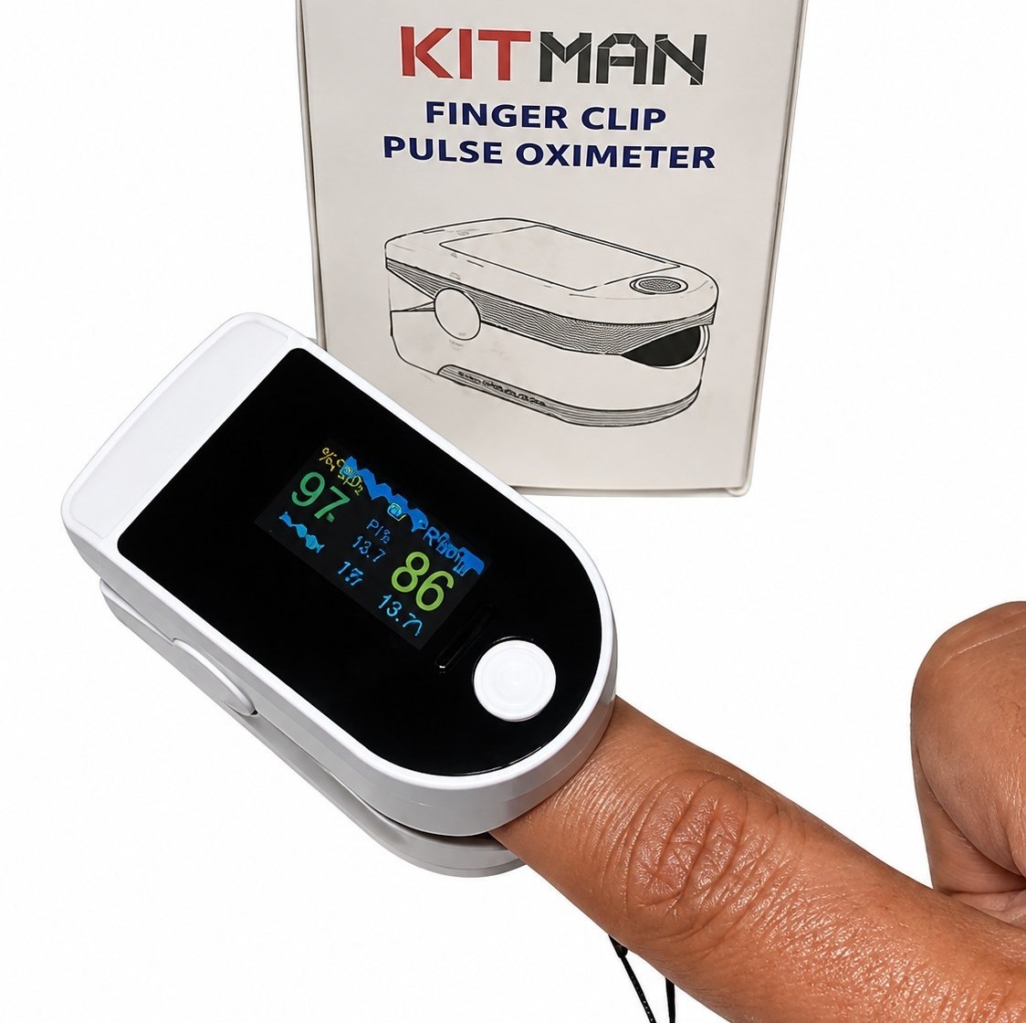 پالس اکسیمتر دیجیتال انگشتی kitman کیتمن( اندازه گیری اکسیژن خون)