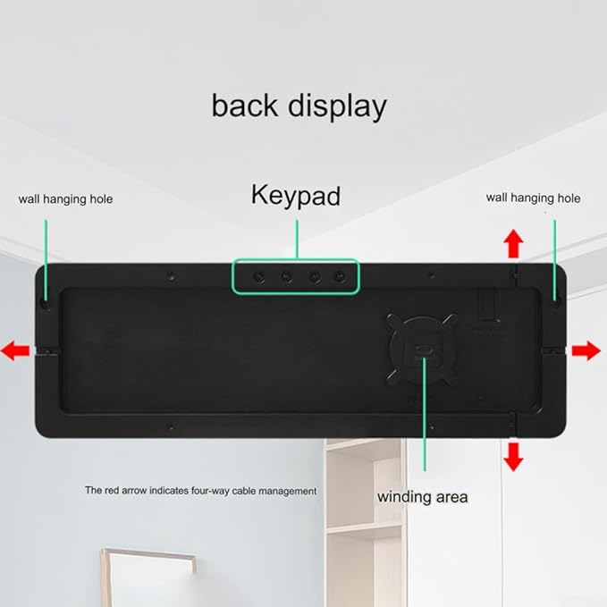 ساعت اتوبوسی با دماسنج و تقویم دیجیتالی LED بزرگ مدل 6626 اقساطی