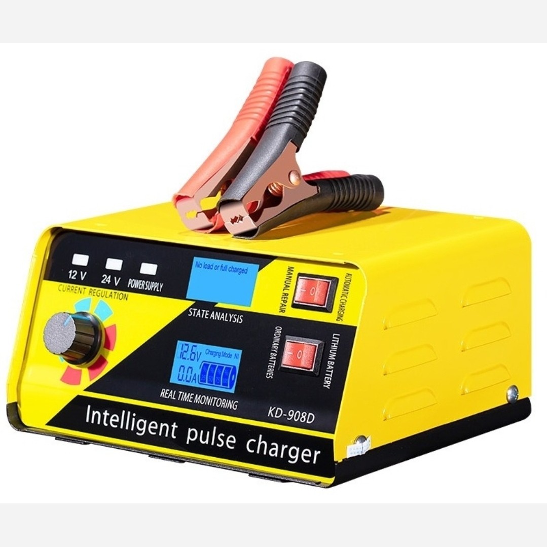 شارژر اتوماتیک هوشمند باتری موتور سیکلت و ماشین و کامیون جدید
