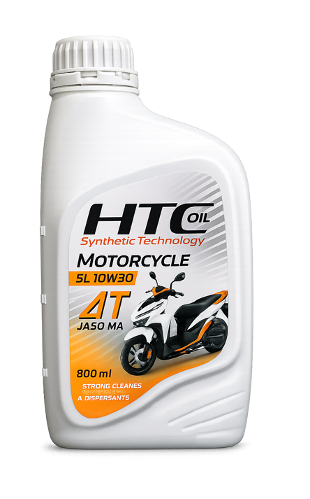 روغن موتور اچ تی سی HTC JASO MA مدل 4T SL حجم 800 سی سی (10W-30)جدید