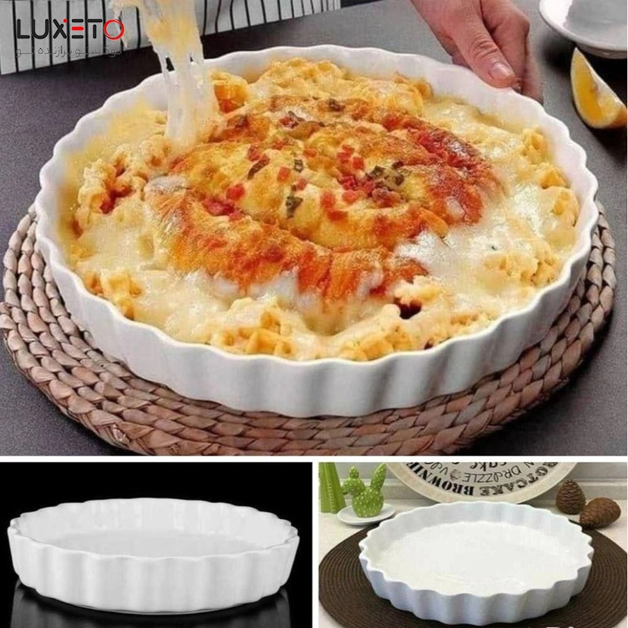 ظرف تارت گرد بزرگ