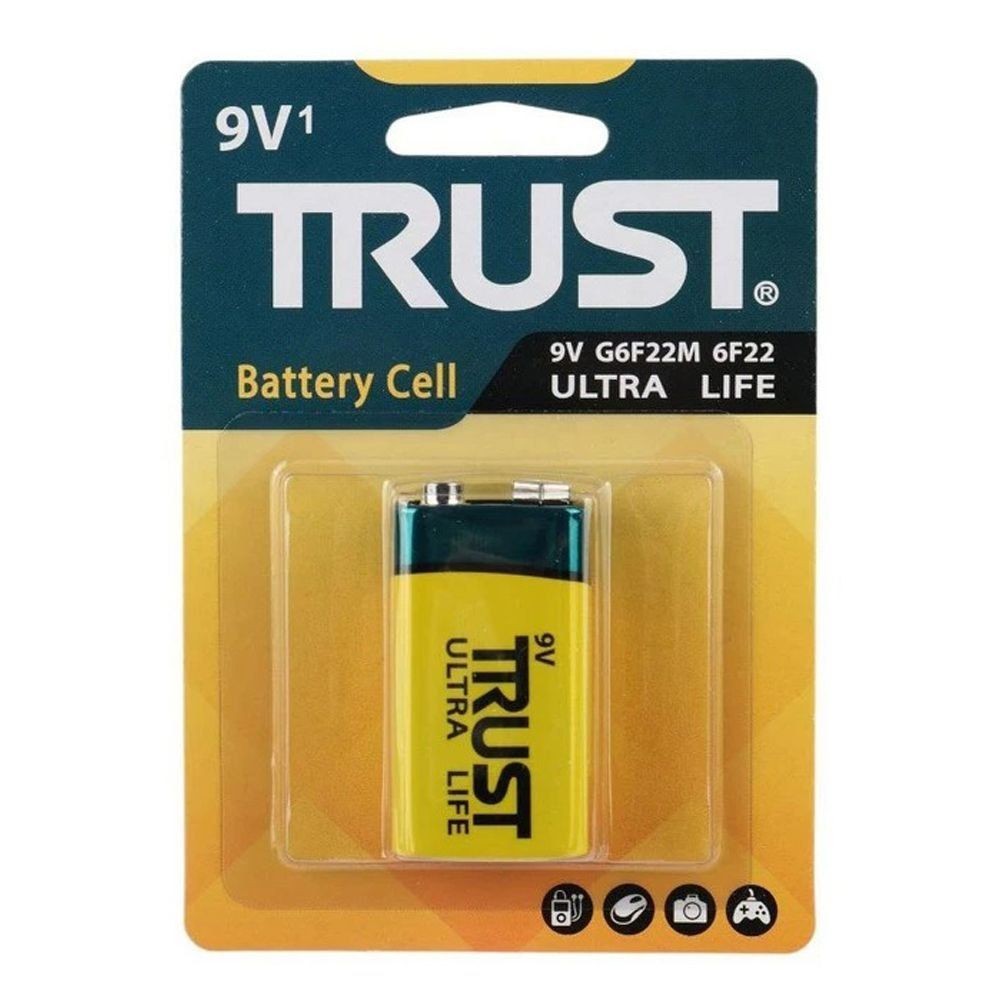 باتری کتابی9v ul مدل Trustجدید