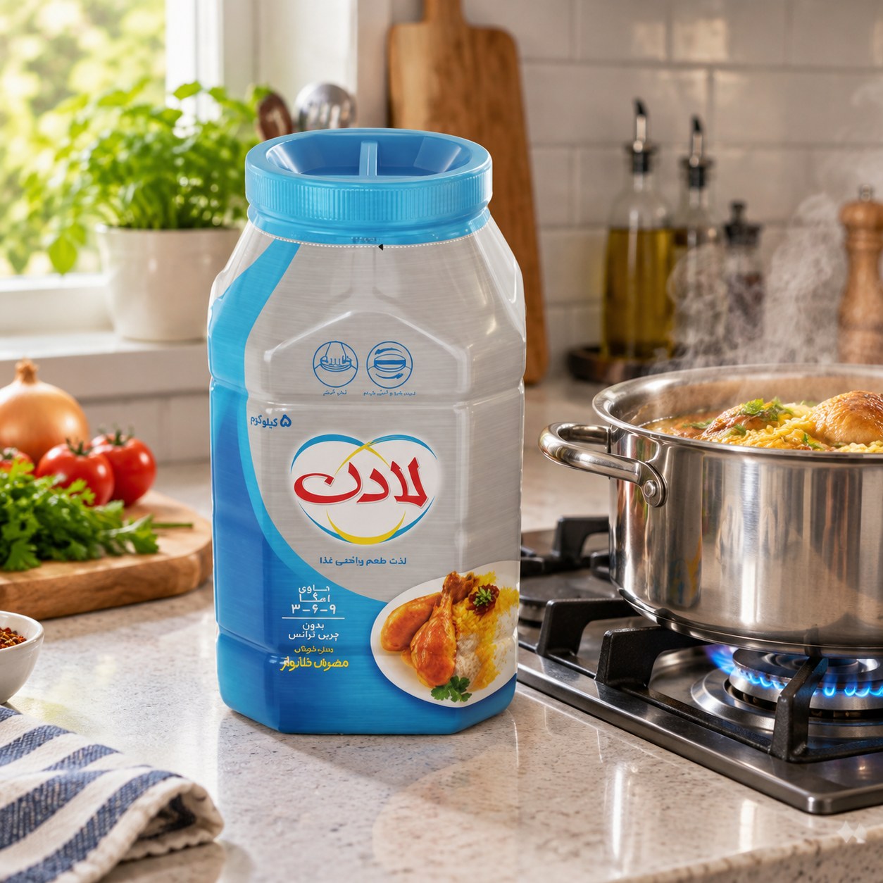 روغن جامدلادن پت پلاستیکی