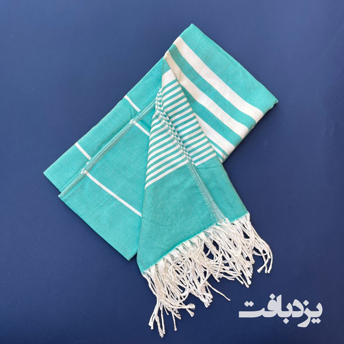 حوله باشگاهی نخی یزدی ریشه دار رنگ سبز دریایی