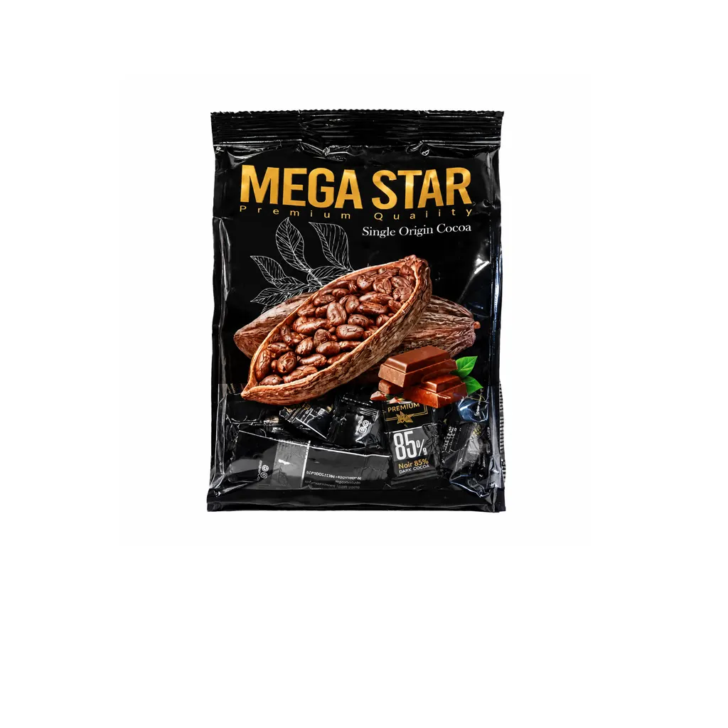 شکلات تلخ مگا استار 300گرم 85 درصد