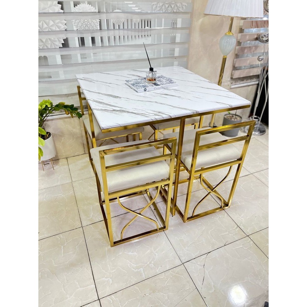 ناهار خوری 4 نفره طرح ساعت شنی جدید