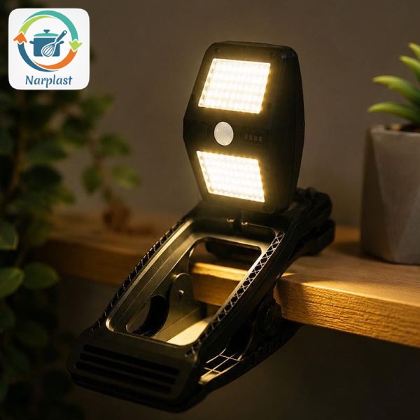 چراغ سولار سنسوردار کلیپسی 360 درجه
