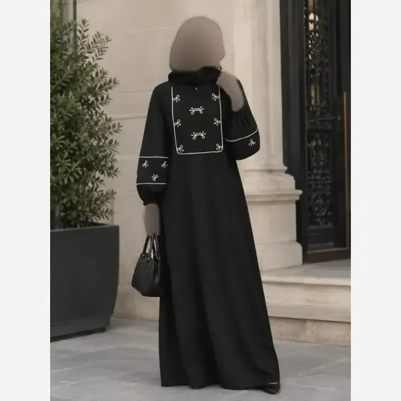 عبا گلدوزی پاپیونی مناسب شیردهی الیزه مشکیجدید