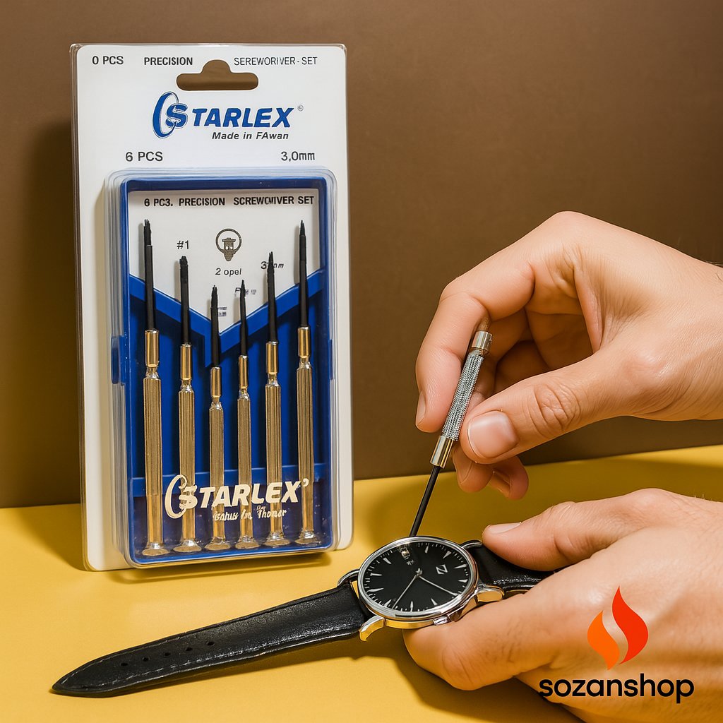 پیچ گوشتی ساعتی استارلکس 6 عددی تایوانیجدید