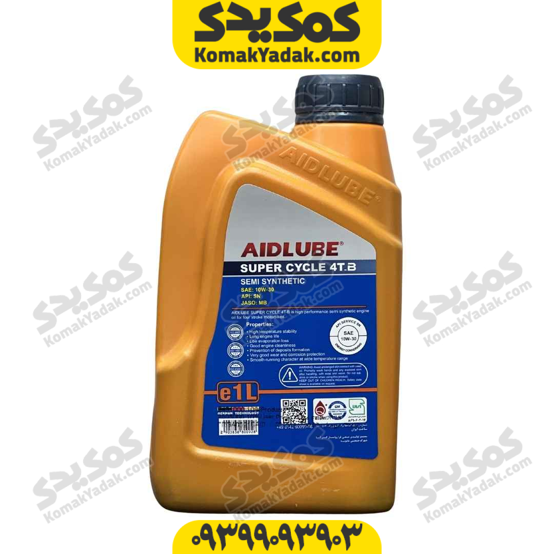 روغن موتور 10w-30 SN ایدلوب AIDLUBE حجم 800 میل JASO MB فروشگاه کمک یدک